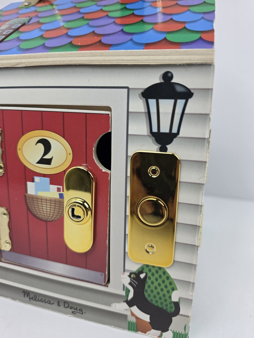 Kids Lock & Key Activity House Toy with 4 Doors - Picture 5 of 8